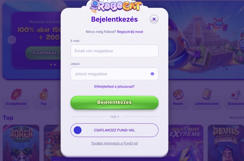 Robocat Login
